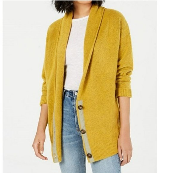 Free People Sweaters - New Free People High Atlas Heather Sweater Cardigan Moss